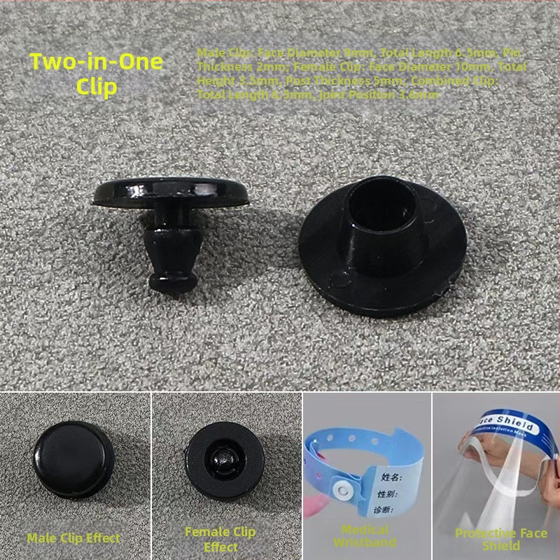 Антикрадна закопчалка с етикет и каишка за китката (пластмасова, щракващ бутон, Tammy)