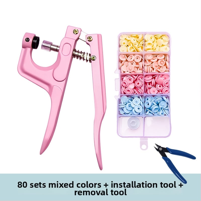 Смолени копчета със щракване за бебешки дрехи — структура: копче със щракване; материал: смола; приложение: ризи, раници и облекло; неутрална опаковка без марка