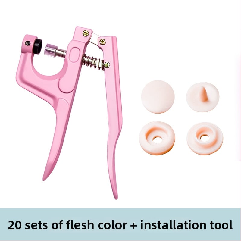 Смолени копчета със щракване за бебешки дрехи — структура: копче със щракване; материал: смола; приложение: ризи, раници и облекло; неутрална опаковка без марка