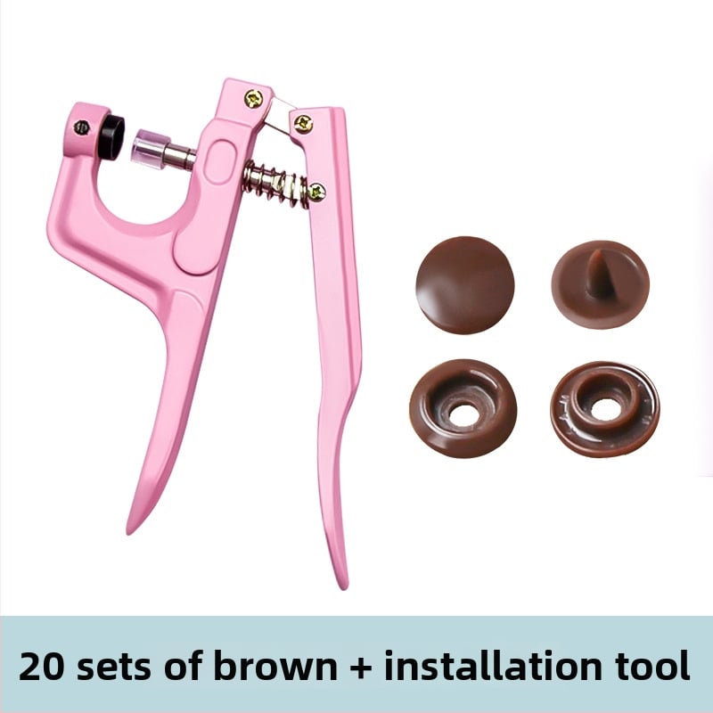 Смолени копчета със щракване за бебешки дрехи — структура: копче със щракване; материал: смола; приложение: ризи, раници и облекло; неутрална опаковка без марка