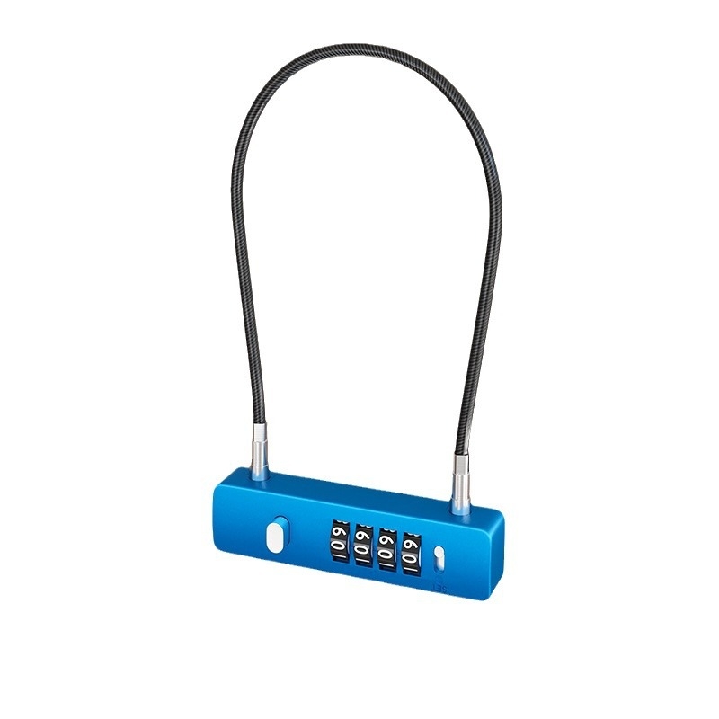Mechanický zámok so železným káblom, 5 mm hrúbka zámky, model G-GSGS-240420, vhodný pre batožinu, dvierka skriniek a košíky na bicykle
