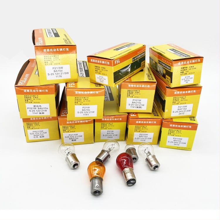 Automobilio stabdžių žibinto lemputė, modelis 1016, 12V, 10W, halogeninis, stiklas