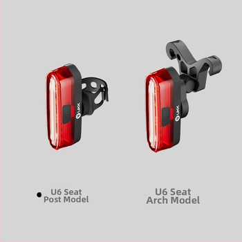 Задно светло за велосипед със умна спирачка и светкавично предупреждение за нощно каране (за планински и шосейни велосипеди)