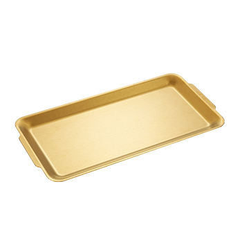 Platou dreptunghiular din oțel inoxidabil 304 pentru coacere, finisaj șlefuit, stil modern minimalist, nu compatibil cu cuptorul cu microunde