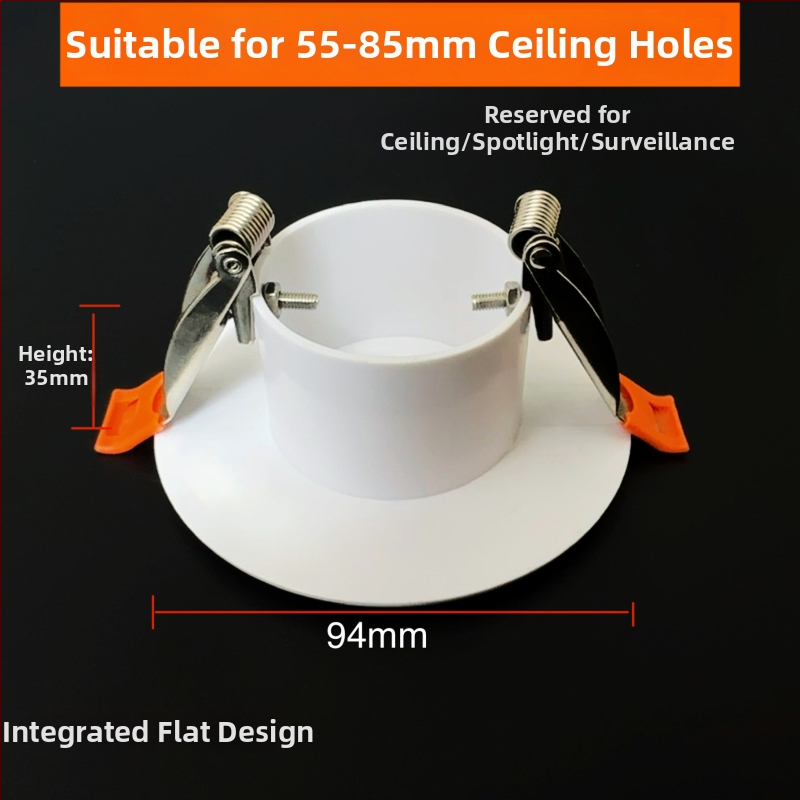 Capac decorativ circular pentru gaura de tavan pentru iluminat - ABS, diametru 94/134/185/230 mm, grosime perete 3 mm, marca Zhang Plastic