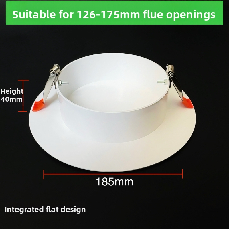 Capac decorativ circular pentru gaura de tavan pentru iluminat - ABS, diametru 94/134/185/230 mm, grosime perete 3 mm, marca Zhang Plastic