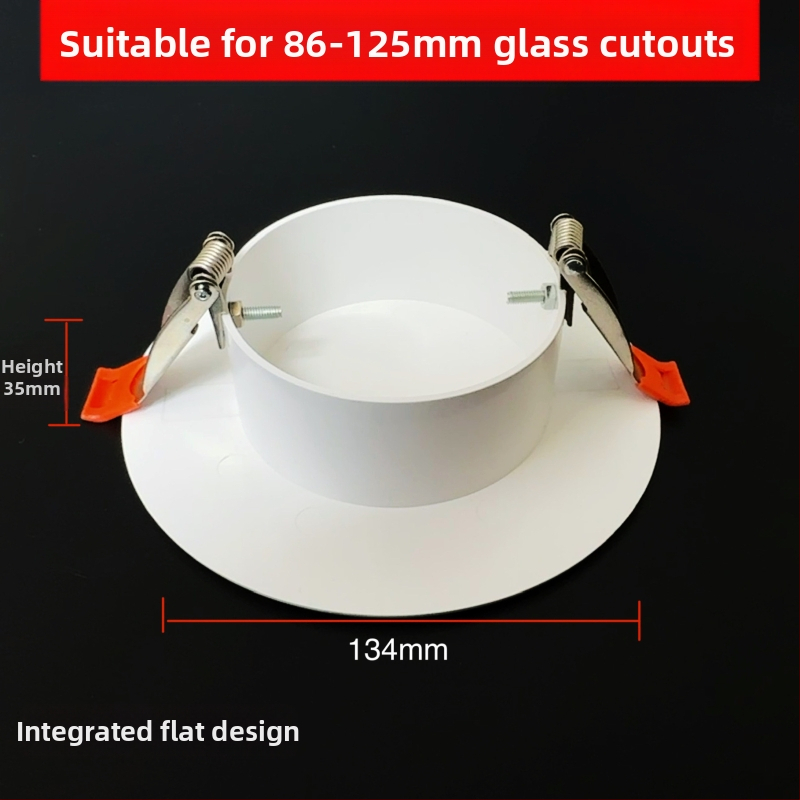 Capac decorativ circular pentru gaura de tavan pentru iluminat - ABS, diametru 94/134/185/230 mm, grosime perete 3 mm, marca Zhang Plastic