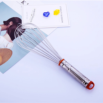 Kézi tojásfelverő 304 rozsdamentes acélból, kerek fogantyúval, Hongping márka, modern minimalista stílus