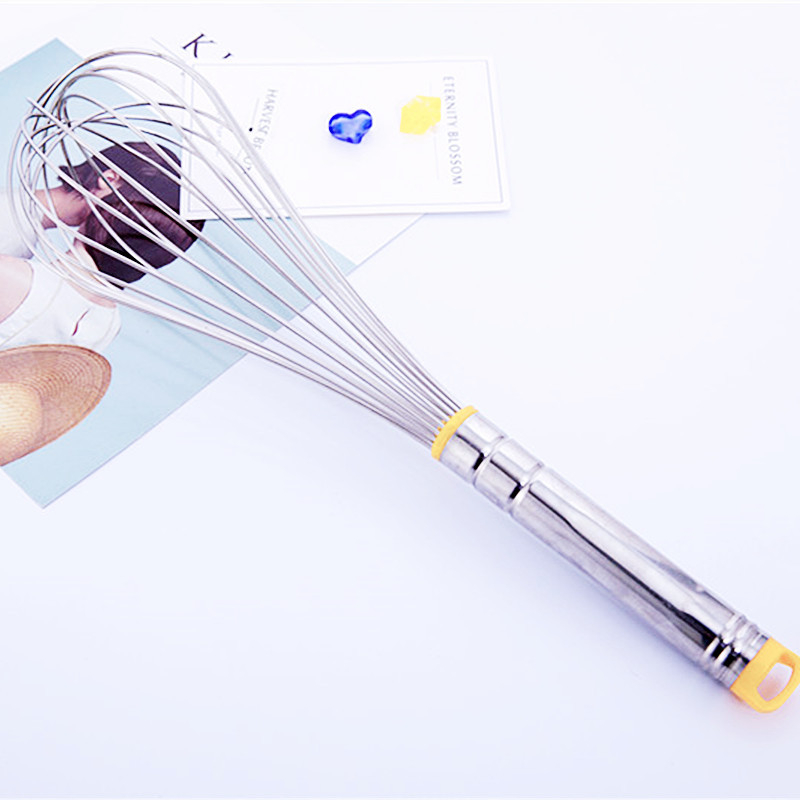 Kézi tojásfelverő 304 rozsdamentes acélból, kerek fogantyúval, Hongping márka, modern minimalista stílus