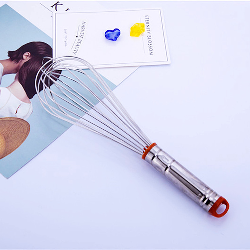 Kézi tojásfelverő 304 rozsdamentes acélból, kerek fogantyúval, Hongping márka, modern minimalista stílus