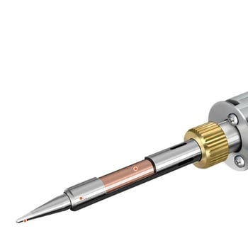 Ηλεκτρικό κολλητήρι συγκόλλησης με σταθερή θερμοκρασία, ρυθμιζόμενη θερμοκρασία, εσωτερική θέρμανση, σώμα από ανοξείδωτο ατσάλι, κατάλληλο για συνδετήρες και ευαίσθητα καλώδια