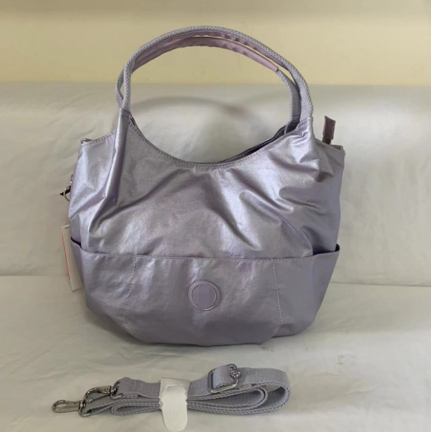 Nylon torba za pazuh, gradski minimalistički stil, oblik dumpling, magnetsko zatvaranje, unutarnji džepovi