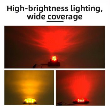 LED 24V šoninė šviesa krovininiams automobiliams ir priekaboms – elektroninė kontūro šviesa, tarnavimo laikas 5000 h, pritaikoma