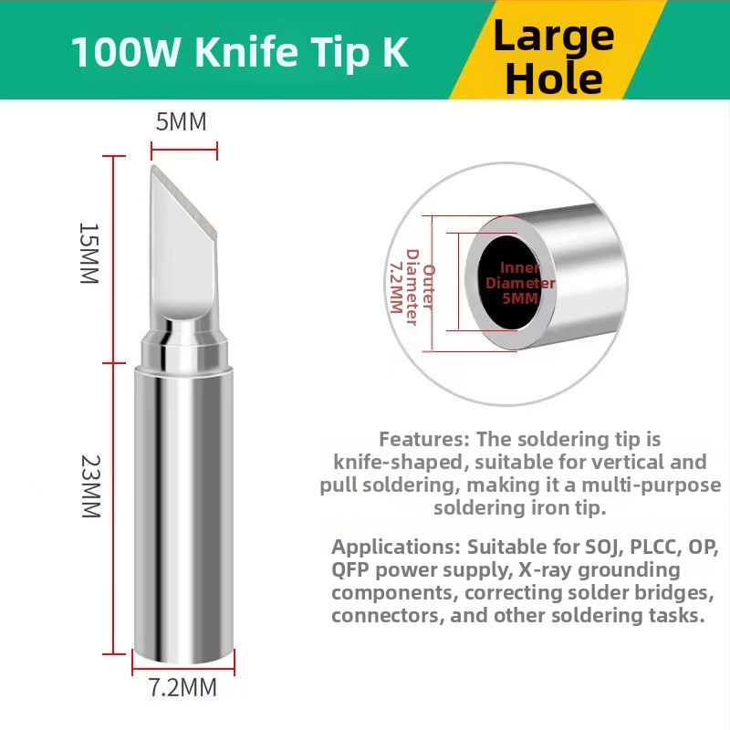 Vârf de lipire electric, seria 919, încălzire internă, 100W, fără plumb