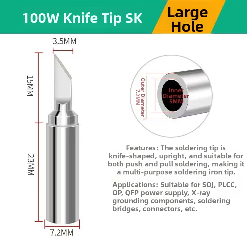 Vârf de lipire electric, seria 919, încălzire internă, 100W, fără plumb