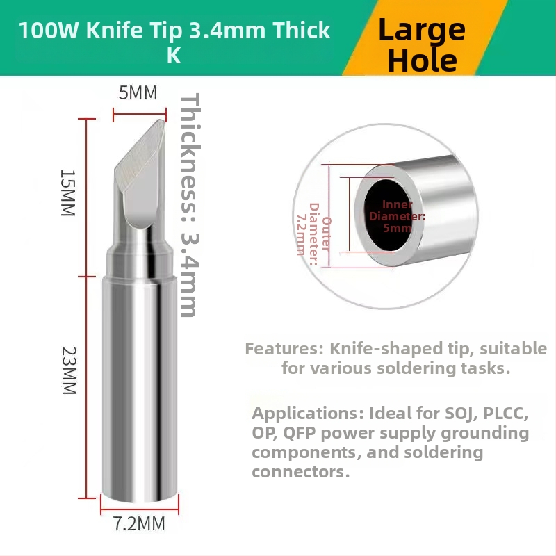 Vârf de lipire electric, seria 919, încălzire internă, 100W, fără plumb