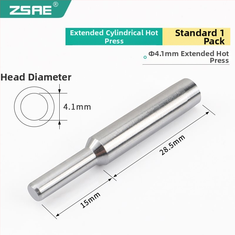 Karsēšanas preses galvas detaļa, modelis 936, pagarināta, kvadrātveida un apaļa rieva, plastmasas galva