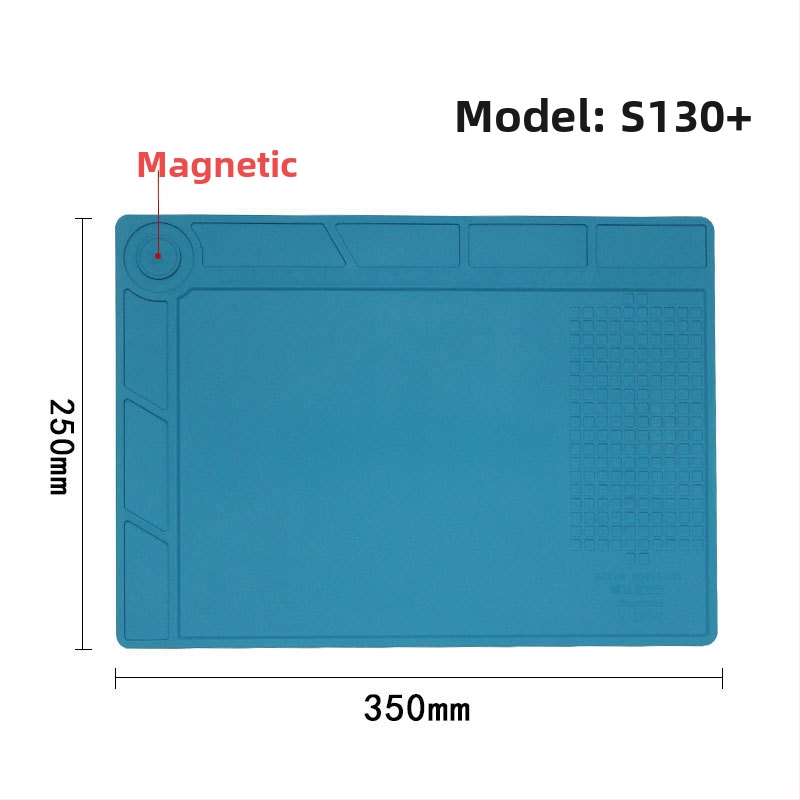 Mobilā tālruņa remontam darba paliktnis no silikona, siltuma izolācijas plāksne, modelis S150, biezums 5 mm, mīksta cietība