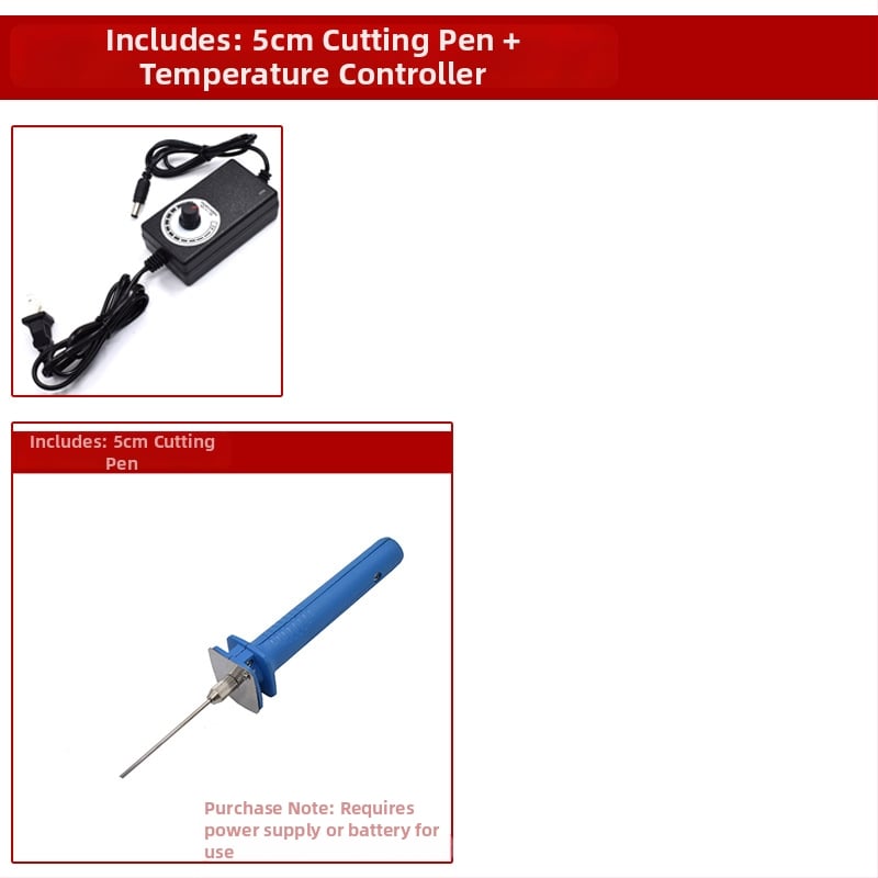 DeBailong Foam Cutting Pen – Ανοξείδωτη Ατσάλι, 12V Ηλεκτρική Θέρμανση