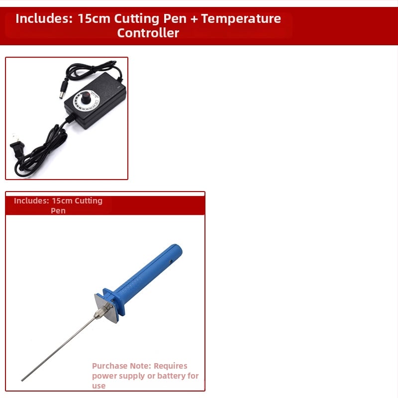 DeBailong Foam Cutting Pen – Ανοξείδωτη Ατσάλι, 12V Ηλεκτρική Θέρμανση