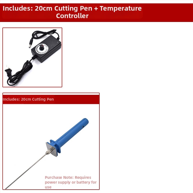 DeBailong Foam Cutting Pen – Ανοξείδωτη Ατσάλι, 12V Ηλεκτρική Θέρμανση