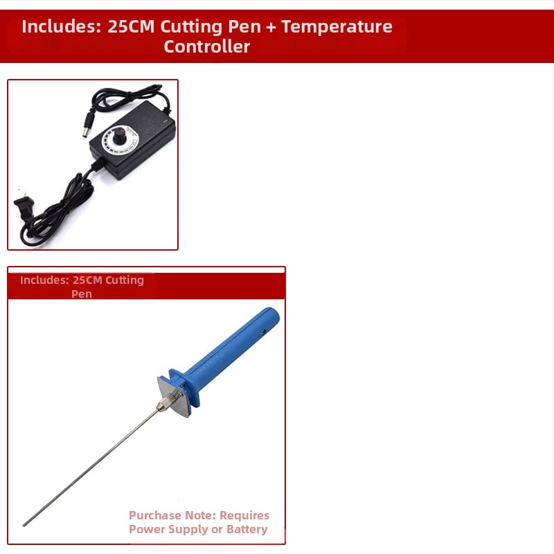 DeBailong Foam Cutting Pen – Ανοξείδωτη Ατσάλι, 12V Ηλεκτρική Θέρμανση