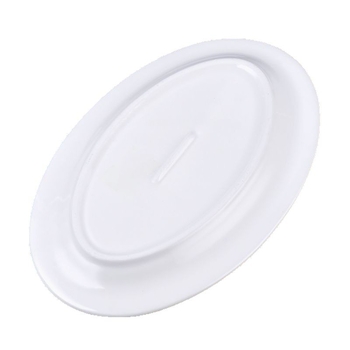 Tanij za ribu, keramika, ovalni oblik, moderan minimalistički stil, dekor pod glazurom