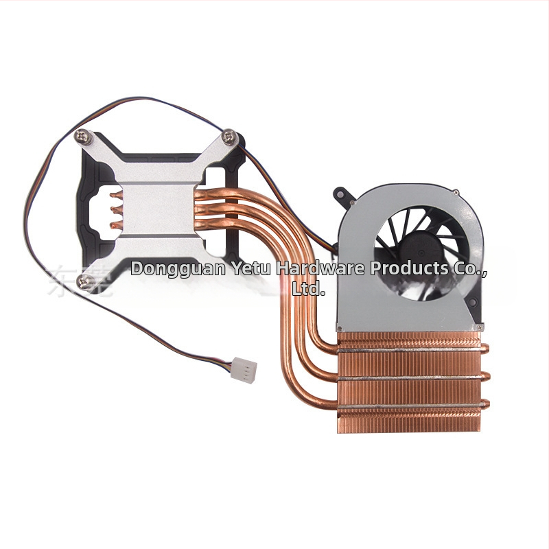 CPU hűtőradiátor All-in-One PC-hez, 3 hőcső, réz-alumínium-plasztikus felépítés, hidraulikus csapágyas ventilátor, 3000 RPM, csendes működés