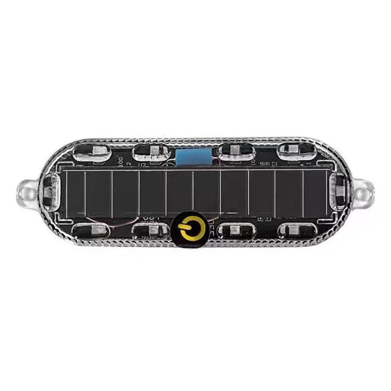 Соларен предупредителен строб светло за автомобили и камиони – водоустойчиво, модел Small oval solar strobe light, напрежение 3.7V, мощност 3W, материал PC LED солар