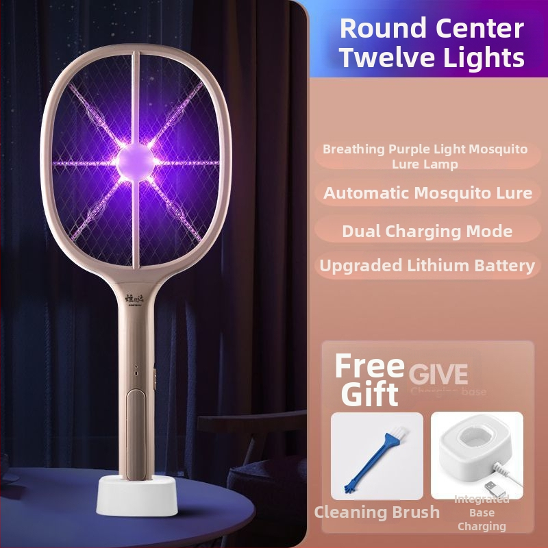 Elektromos szúnyogcsapó, 10 m²-es lefedettség, kézi elektromos gyilkos, nem toxikus, akkumulátor nélkül