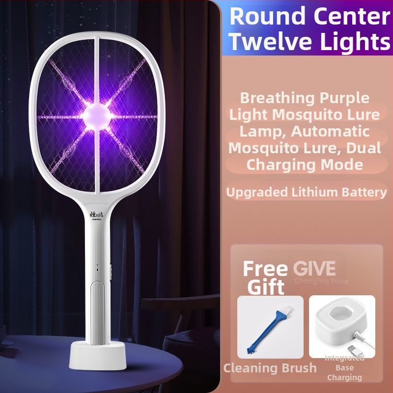 Elektromos szúnyogcsapó, 10 m²-es lefedettség, kézi elektromos gyilkos, nem toxikus, akkumulátor nélkül