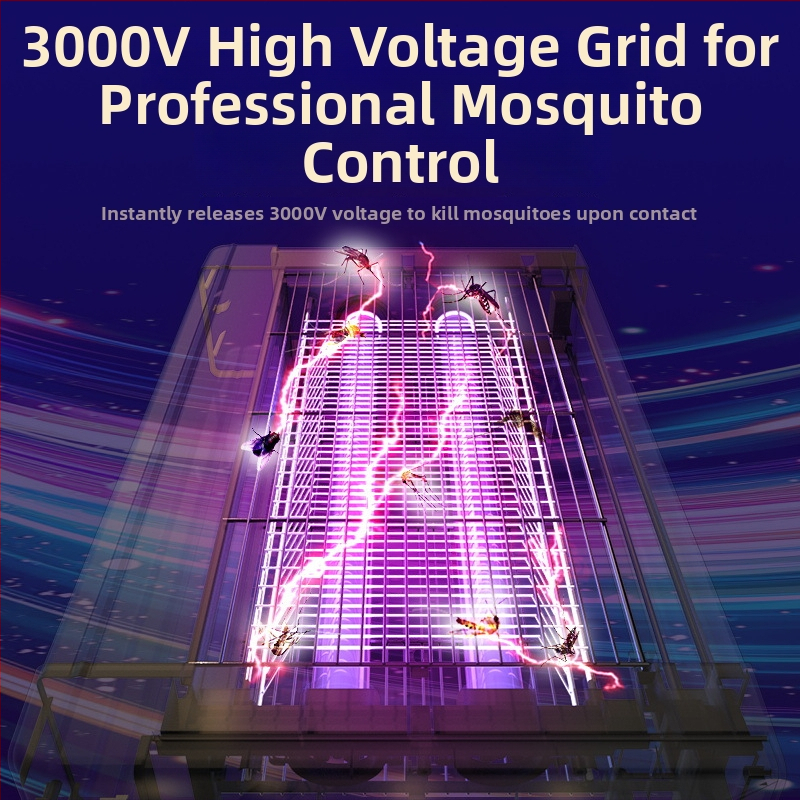 Saulės energijos lauko uodų naikinimo lemputė - LED, 220V, 20W, CE sertifikuota, pritaikymasAvailable (LED; 220V; 20W; CE)