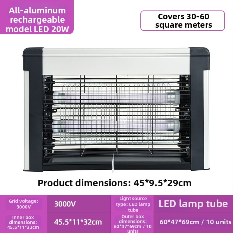 Napelemes kültéri szúnyogirtó lámpa - LED, 220V, 20W, CE-tanúsítvány, testreszabás elérhető (LED; 220V; 20W; CE)