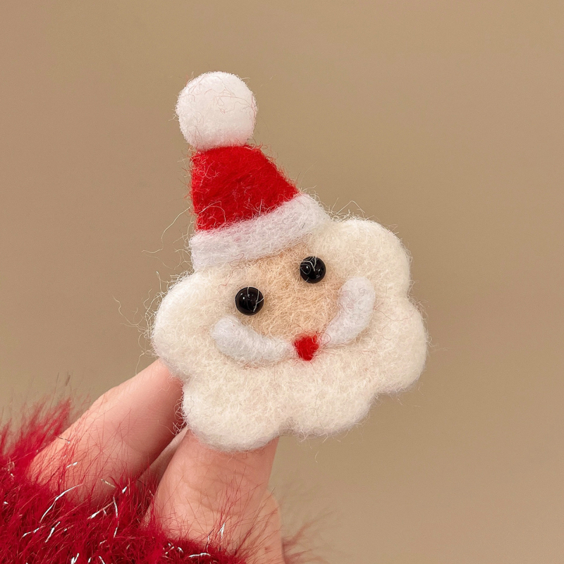 Broš s likom Gingerbread Man - plišasti materijal, karikatura lik, božićni stil, unisex dodatak