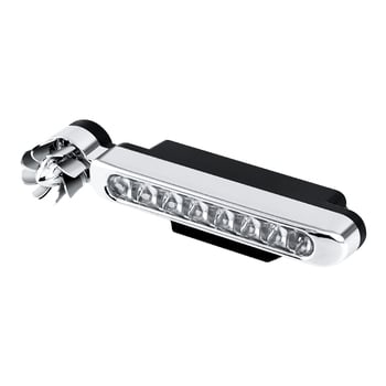 Вятърно задвижвани LED дневни светлини за автомобил, без окабеляване, декоративни светлини за предна решетка