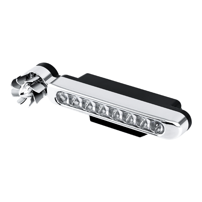 Вятърно задвижвани LED дневни светлини за автомобил, без окабеляване, декоративни светлини за предна решетка