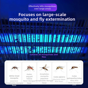 Szúnyogirtó lámpa cserélhető akkumulátorral, ötvözet burkolat, vízálló, 61 m² feletti lefedettség, akkumulátor élettartama több mint 12 óra