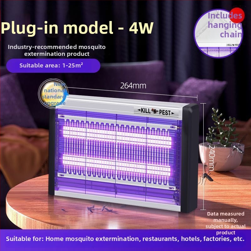 Szúnyogirtó lámpa cserélhető akkumulátorral, ötvözet burkolat, vízálló, 61 m² feletti lefedettség, akkumulátor élettartama több mint 12 óra