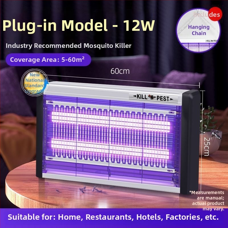 Szúnyogirtó lámpa cserélhető akkumulátorral, ötvözet burkolat, vízálló, 61 m² feletti lefedettség, akkumulátor élettartama több mint 12 óra