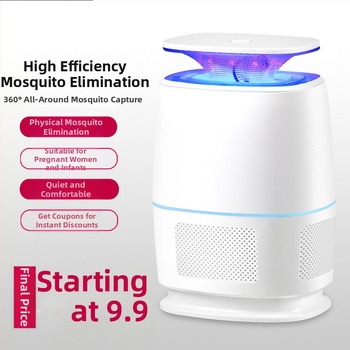 Elektromos szúnyogölő plug-in lámpa – Beltéri használatra, 21–30 m² lefedettség, LED háló, ABS