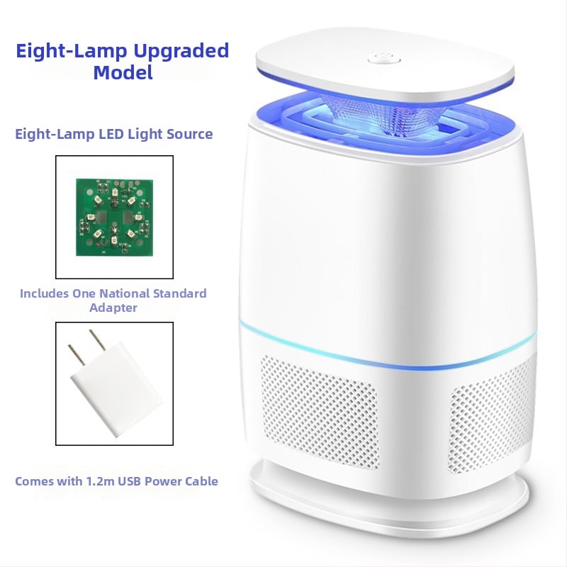 Elektromos szúnyogölő plug-in lámpa – Beltéri használatra, 21–30 m² lefedettség, LED háló, ABS