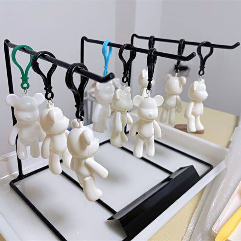 Asztali ékszertartó – nedvességálló, PP anyag, fülbevaló-tároló