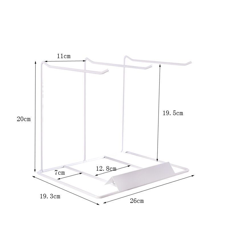 Asztali ékszertartó – nedvességálló, PP anyag, fülbevaló-tároló