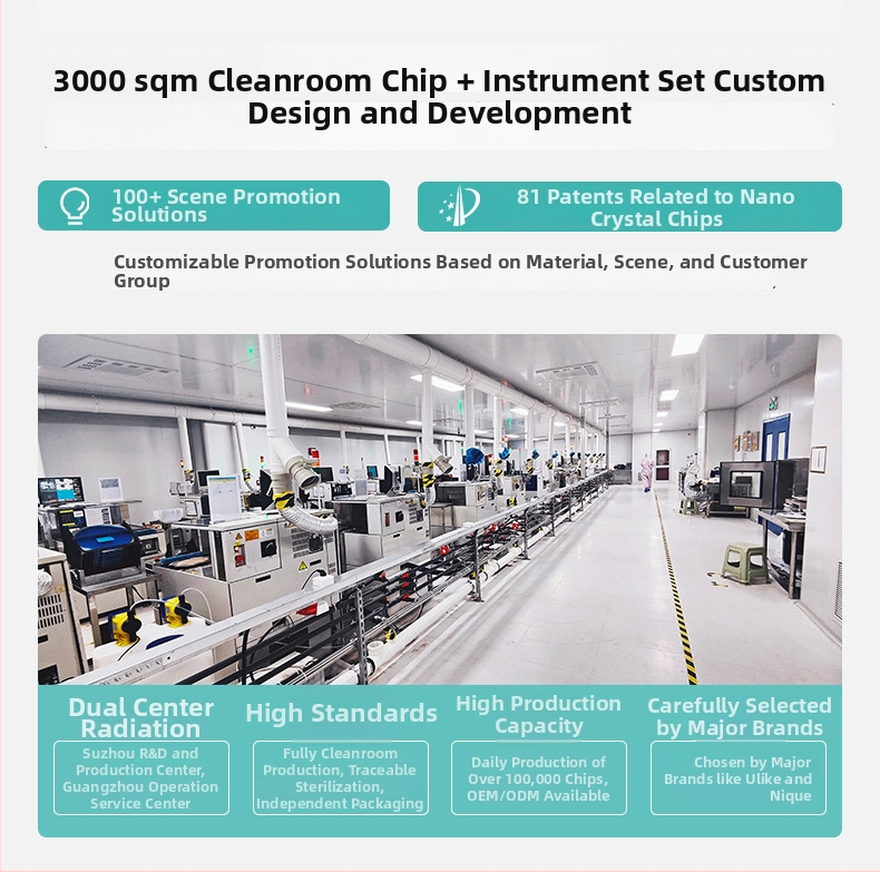 Instrument de îngrijire a pielii cu microcristale de apă Interstellar Water-Light, infuzie cu micro-ace neinvazive nano-chip — portabil, baterie 500–800 mAh, IPx0, utilizare casnică