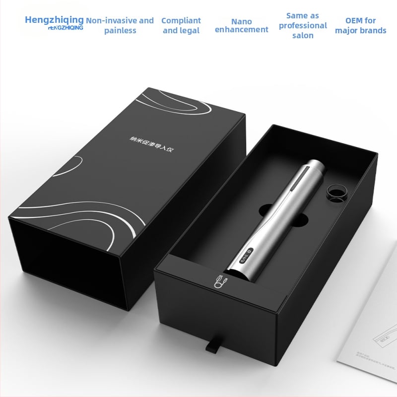 Instrument de îngrijire a pielii cu microcristale de apă Interstellar Water-Light, infuzie cu micro-ace neinvazive nano-chip — portabil, baterie 500–800 mAh, IPx0, utilizare casnică