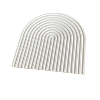 Posuda od gipsa s valovitim uzorkom, dekor za stol i zid, ručna izrada, nordijski stil