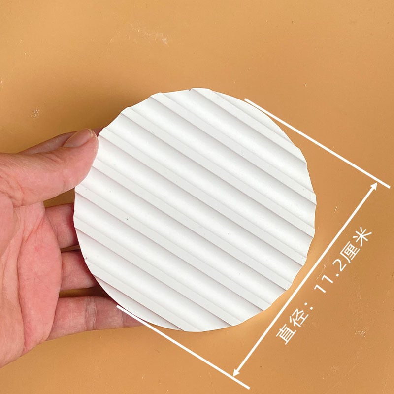 Posuda od gipsa s valovitim uzorkom, dekor za stol i zid, ručna izrada, nordijski stil