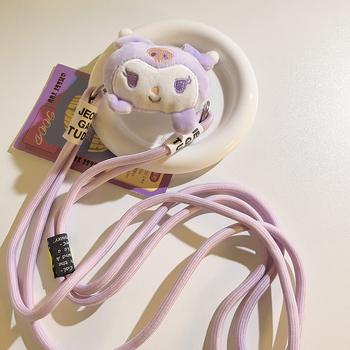 Pamia pútko na mobilný telefón — dámsky štýl, nylonové šnúry, plastová spona, zadný klip, krížový dizajn