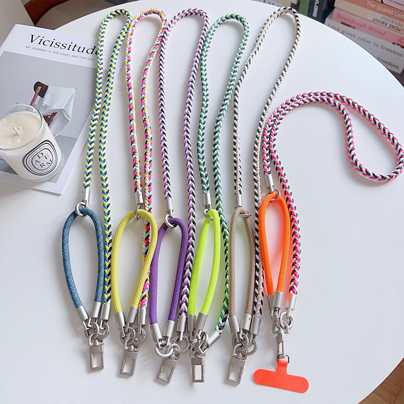 Unisex crossbody narukvica za telefon, poliesterska tkanina, metalna kopča — Cool Caterpillar