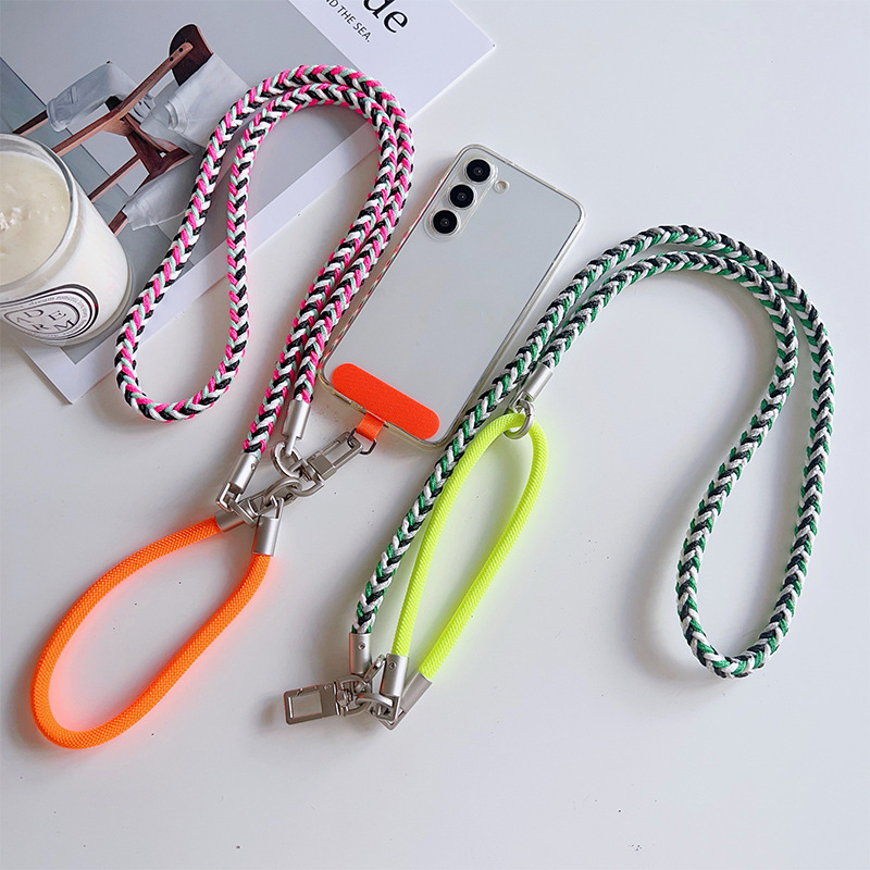 Unisex crossbody narukvica za telefon, poliesterska tkanina, metalna kopča — Cool Caterpillar
